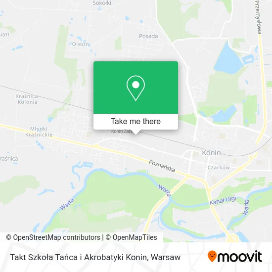 Карта Takt Szkoła Tańca i Akrobatyki Konin