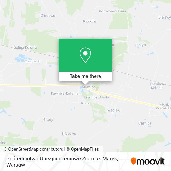 Pośrednictwo Ubezpieczeniowe Ziarniak Marek map