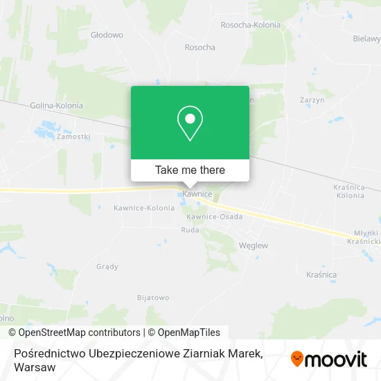 Карта Pośrednictwo Ubezpieczeniowe Ziarniak Marek