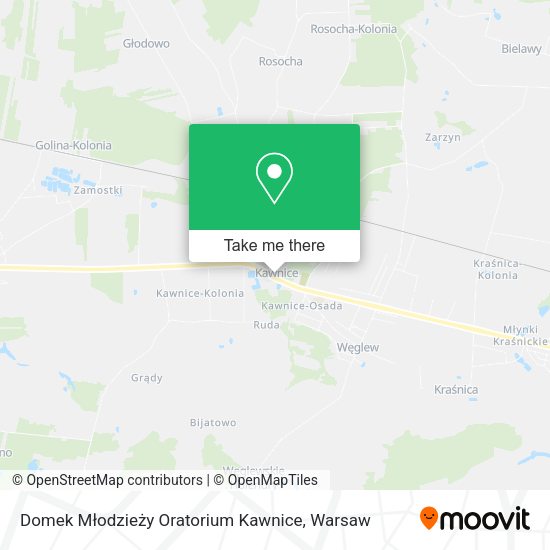 Domek Młodzieży Oratorium Kawnice map