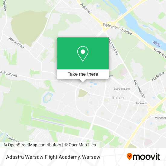 Adastra Warsaw Flight Academy map