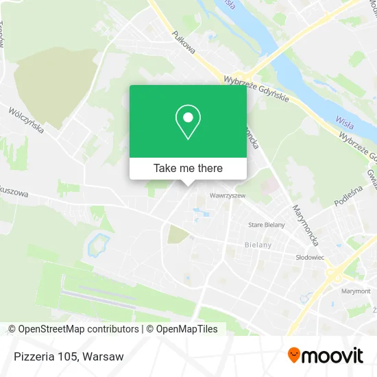 Pizzeria 105 map