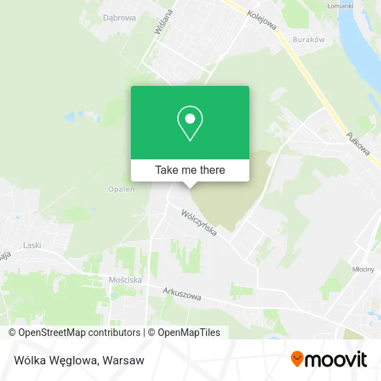 Wólka Węglowa map