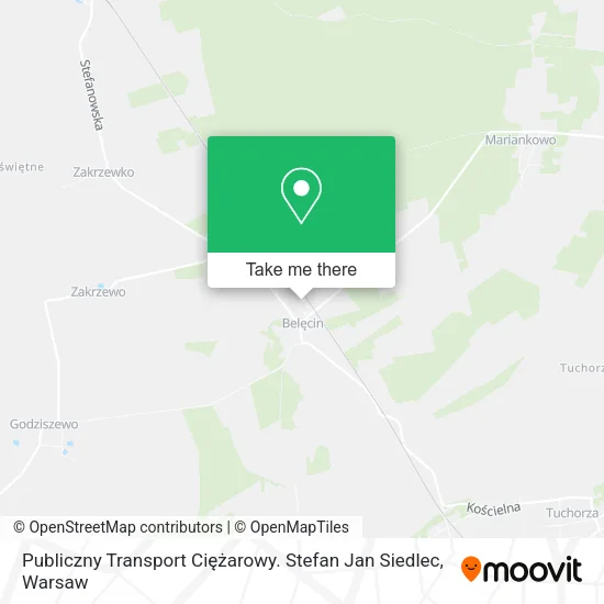 Карта Publiczny Transport Ciężarowy. Stefan Jan Siedlec