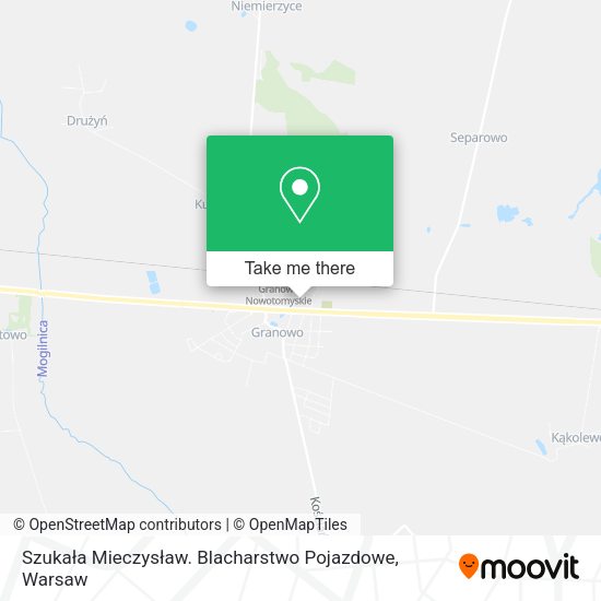 Szukała Mieczysław. Blacharstwo Pojazdowe map