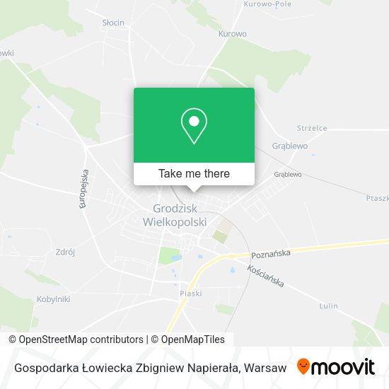 Gospodarka Łowiecka Zbigniew Napierała map