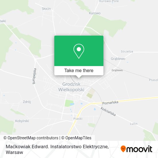 Maćkowiak Edward. Instalatorstwo Elektryczne map