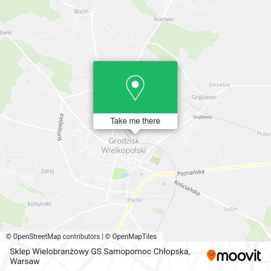 Sklep Wielobranżowy GS Samopomoc Chłopska map