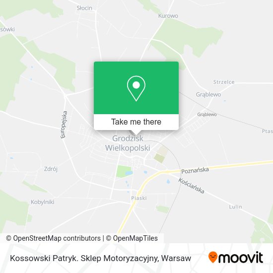 Kossowski Patryk. Sklep Motoryzacyjny map