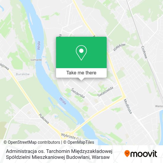 Administracja os. Tarchomin Międzyzakładowej Spółdzielni Mieszkaniowej Budowlani map