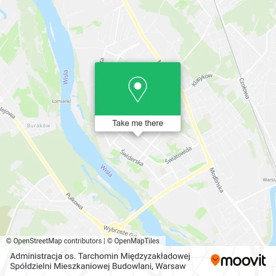 Administracja os. Tarchomin Międzyzakładowej Spółdzielni Mieszkaniowej Budowlani map
