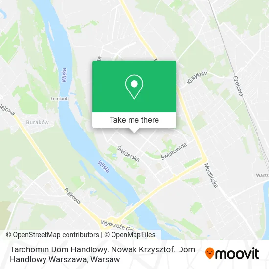 Tarchomin Dom Handlowy. Nowak Krzysztof. Dom Handlowy Warszawa map