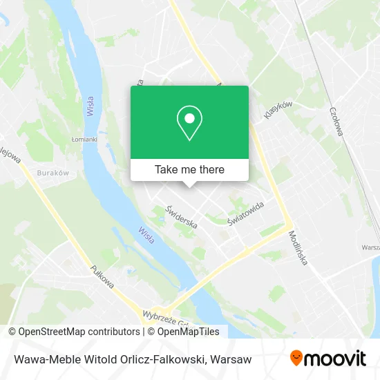 Карта Wawa-Meble Witold Orlicz-Falkowski