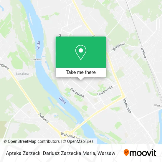 Карта Apteka Zarzecki Dariusz Zarzecka Maria