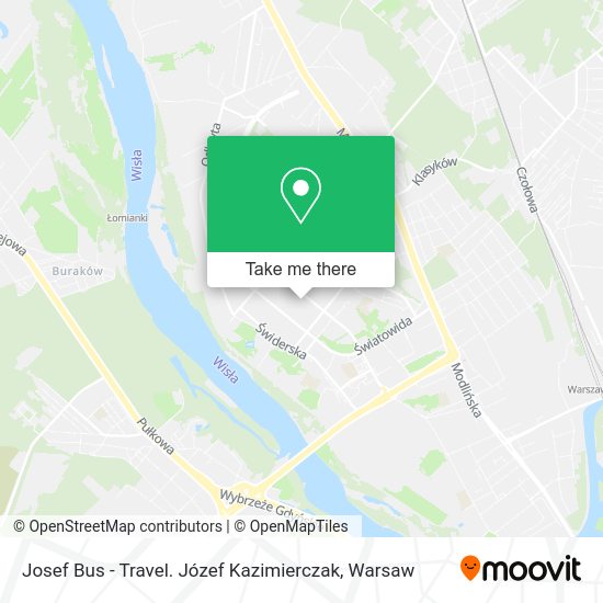 Josef Bus - Travel. Józef Kazimierczak map