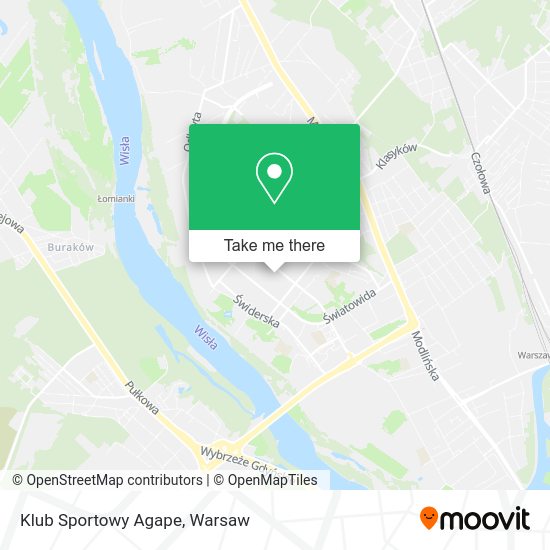 Klub Sportowy Agape map