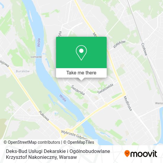 Deks-Bud Usługi Dekarskie i Ogólnobudowlane Krzysztof Nakonieczny map