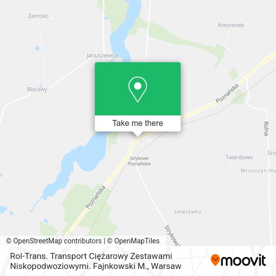 Rol-Trans. Transport Ciężarowy Zestawami Niskopodwoziowymi. Fajnkowski M. map