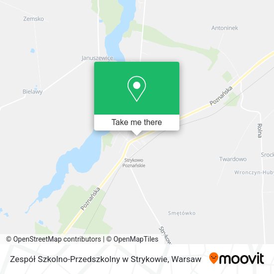 Zespół Szkolno-Przedszkolny w Strykowie map