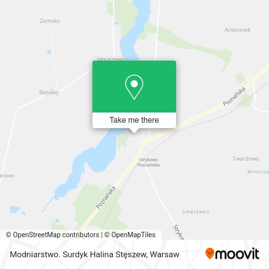 Modniarstwo. Surdyk Halina Stęszew map