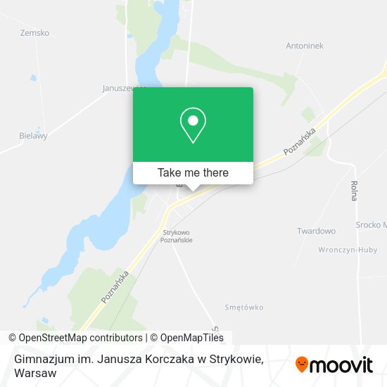 Gimnazjum im. Janusza Korczaka w Strykowie map