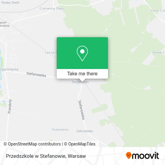 Przedszkole w Stefanowie map