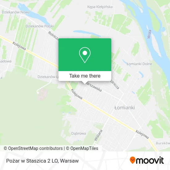 Pożar w Staszica 2 LO map