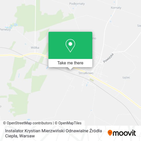 Instalator Krystian Mierzwiński Odnawialne Źródła Ciepła map