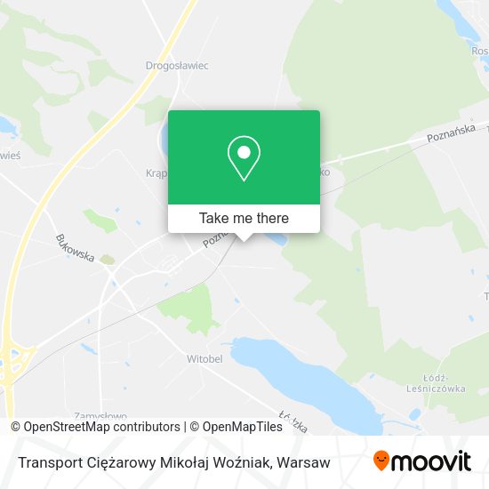 Transport Ciężarowy Mikołaj Woźniak map