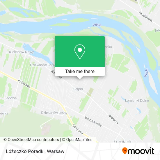 Łóżeczko Poradki map