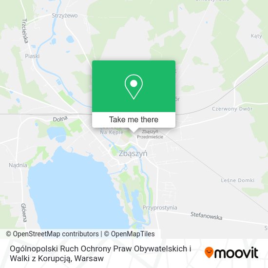 Ogólnopolski Ruch Ochrony Praw Obywatelskich i Walki z Korupcją map