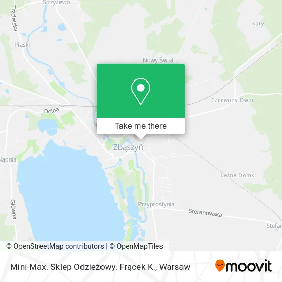 Карта Mini-Max. Sklep Odzieżowy. Frącek K.