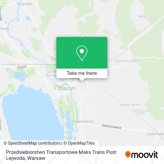 Przedsiebiorstwo Transportowe Maks Trans Piotr Lejwoda map