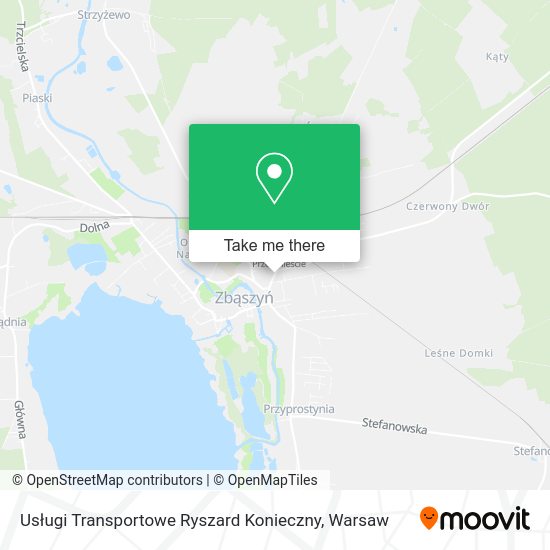 Карта Usługi Transportowe Ryszard Konieczny