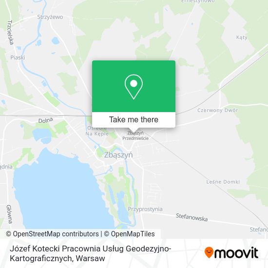 Józef Kotecki Pracownia Usług Geodezyjno-Kartograficznych map