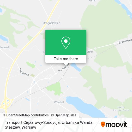 Карта Transport Ciężarowy-Spedycja. Urbańska Wanda Stęszew