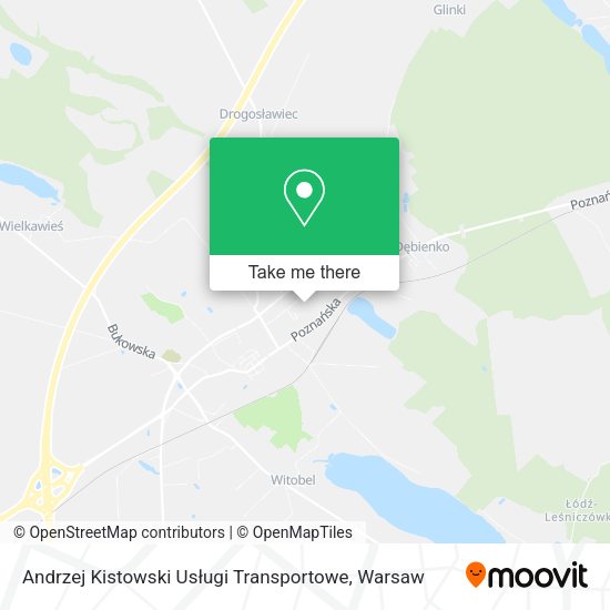 Andrzej Kistowski Usługi Transportowe map