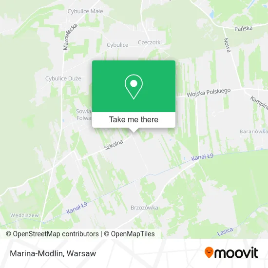 Marina-Modlin map