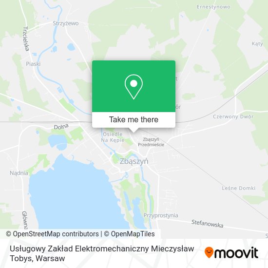 Usługowy Zakład Elektromechaniczny Mieczysław Tobys map