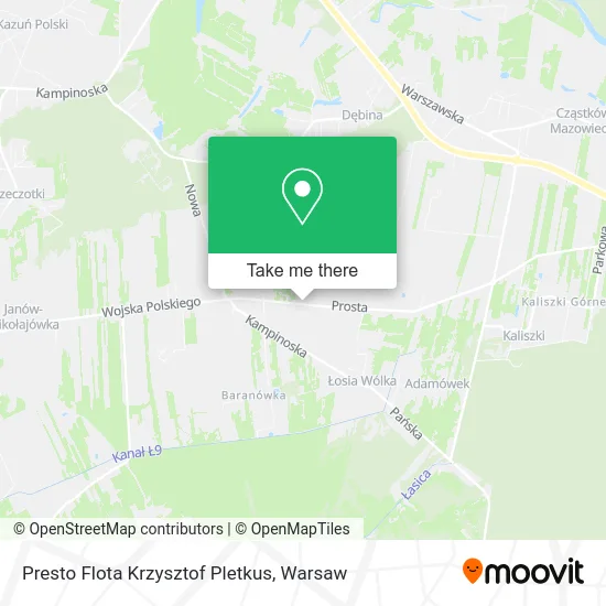 Presto Flota Krzysztof Pletkus map