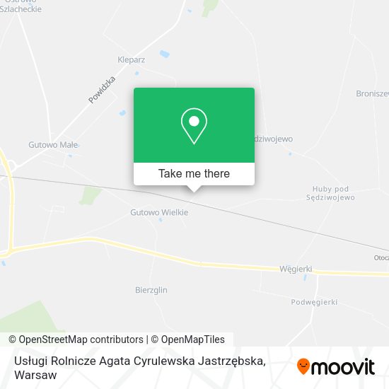 Usługi Rolnicze Agata Cyrulewska Jastrzębska map