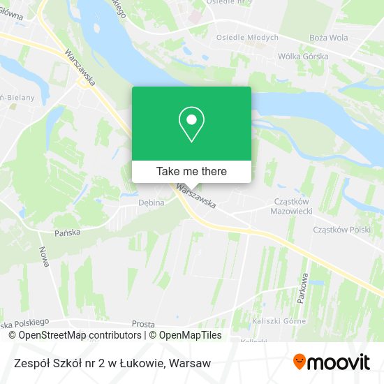 Zespół Szkół nr 2 w Łukowie map