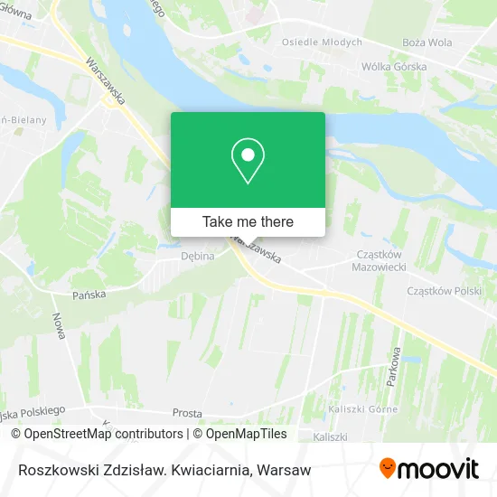 Roszkowski Zdzisław. Kwiaciarnia map