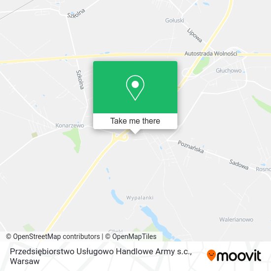 Карта Przedsiębiorstwo Usługowo Handlowe Army s.c.