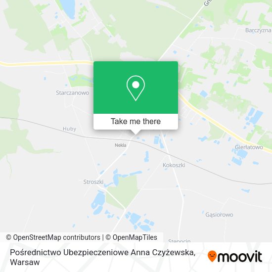 Pośrednictwo Ubezpieczeniowe Anna Czyżewska map