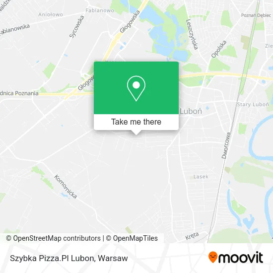 Szybka Pizza.Pl Lubon map