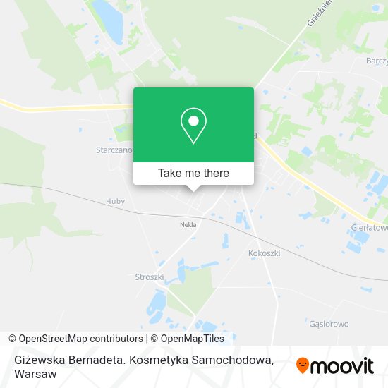 Giżewska Bernadeta. Kosmetyka Samochodowa map