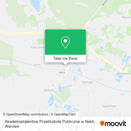 Akademiatalentów Przedszkole Publiczne w Nekli map