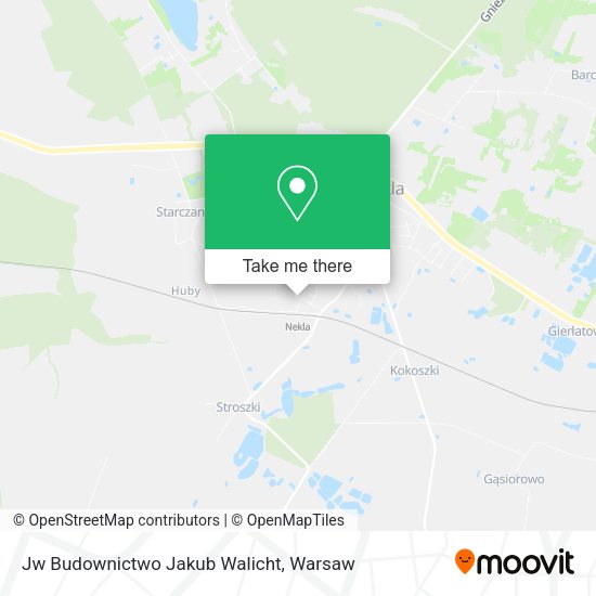 Jw Budownictwo Jakub Walicht map