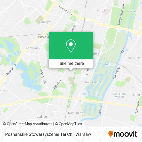 Poznańskie Stowarzyszenie Tai Chi map